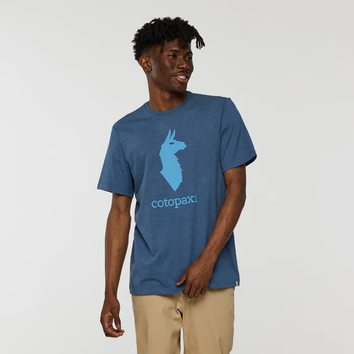 T-Shirt Męski Cotopaxi Llama, Deep Sea
