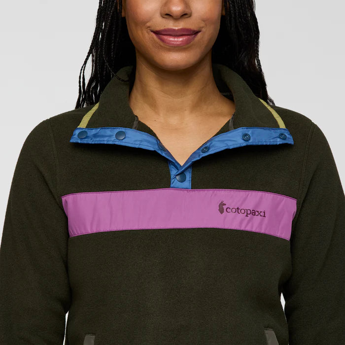 Damski Polar Teca Fleece Pullover,  Deep Dark Woods