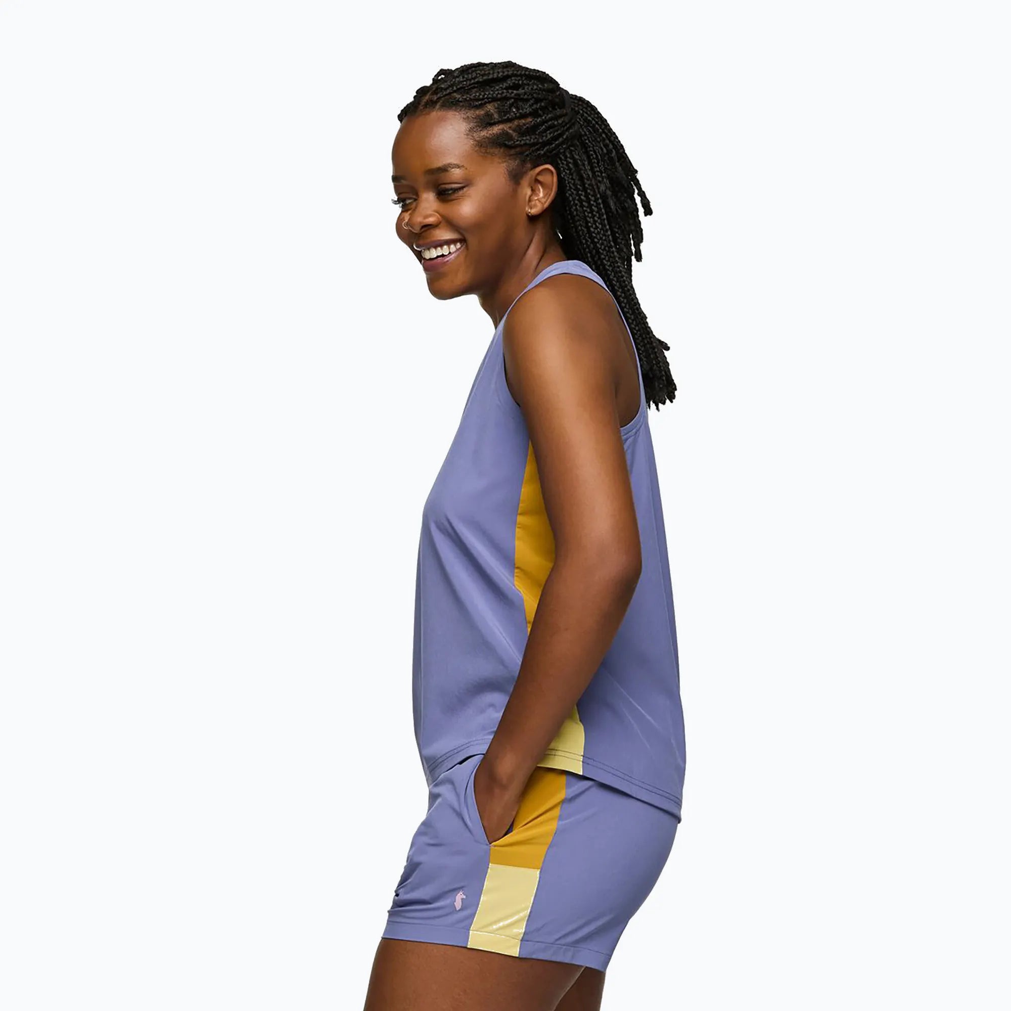 Top Damski Cambio Tank, Blue Smoke