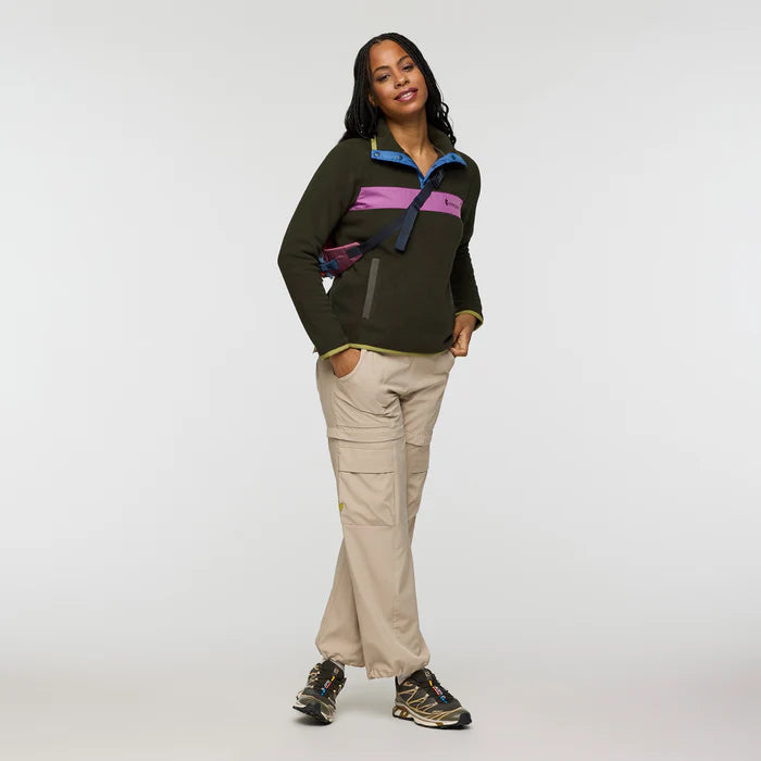 Damski Polar Teca Fleece Pullover,  Deep Dark Woods