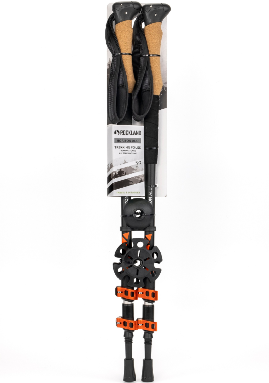 Kije trekkingowe Rockland Horizon ALU, black-orange