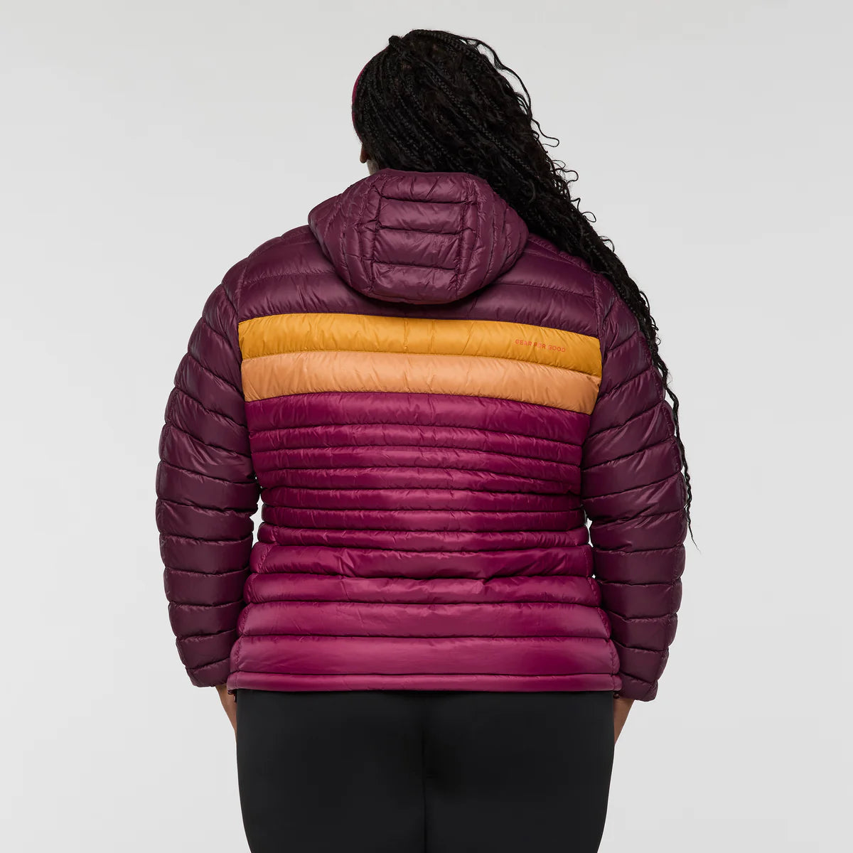 Kurtka Damska Fuego Down Hooded Jacket, Blackberry and Jam