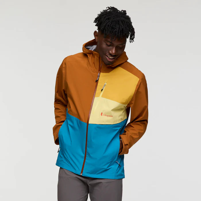 Kurtka Męska Impermeo 3L Hooded Shell Jacket, Sienna And Lake