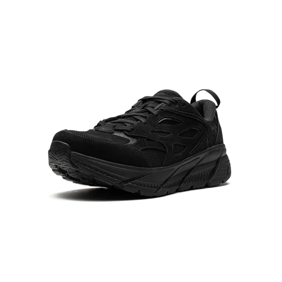 Hoka, Sneakersy Clifton L Suede, czarne