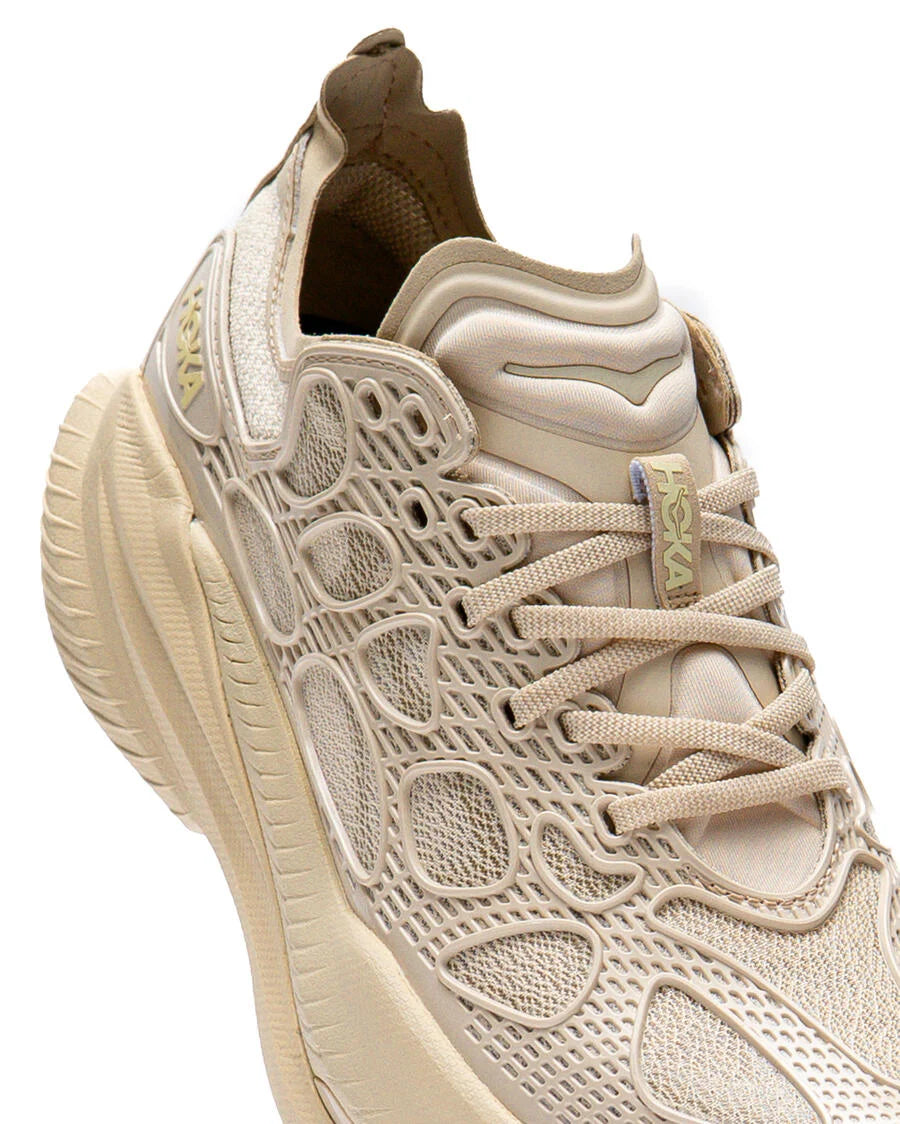 Hoka, Buty do biegania MACH X CAGED, kremowe
