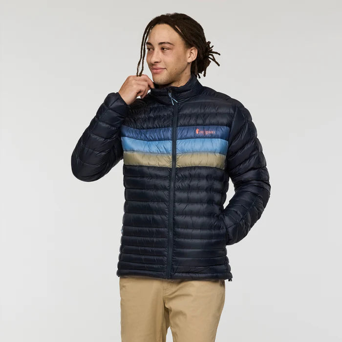 Kurtka Męska Fuego Down Jacket, Carbon Stripes