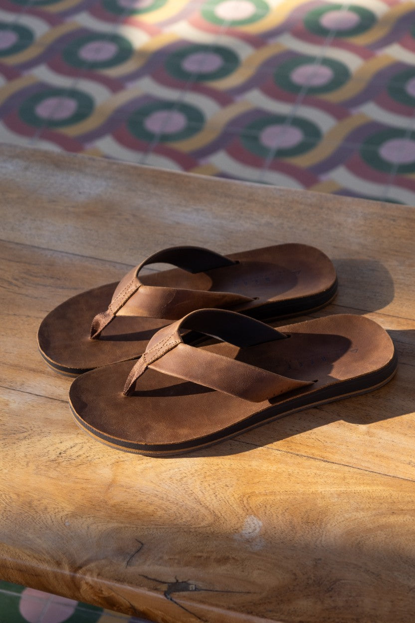 Klapki Męskie Ojai Classic, Dark Brown