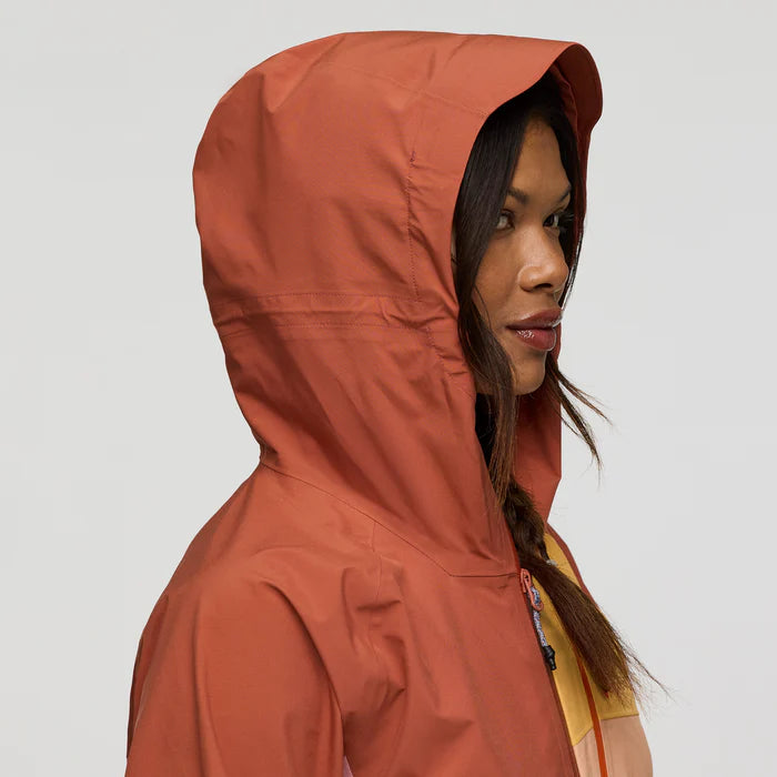 Kurtka Damska Impermeo 3L Hooded Shell Jacket, Faded Brick And Rose