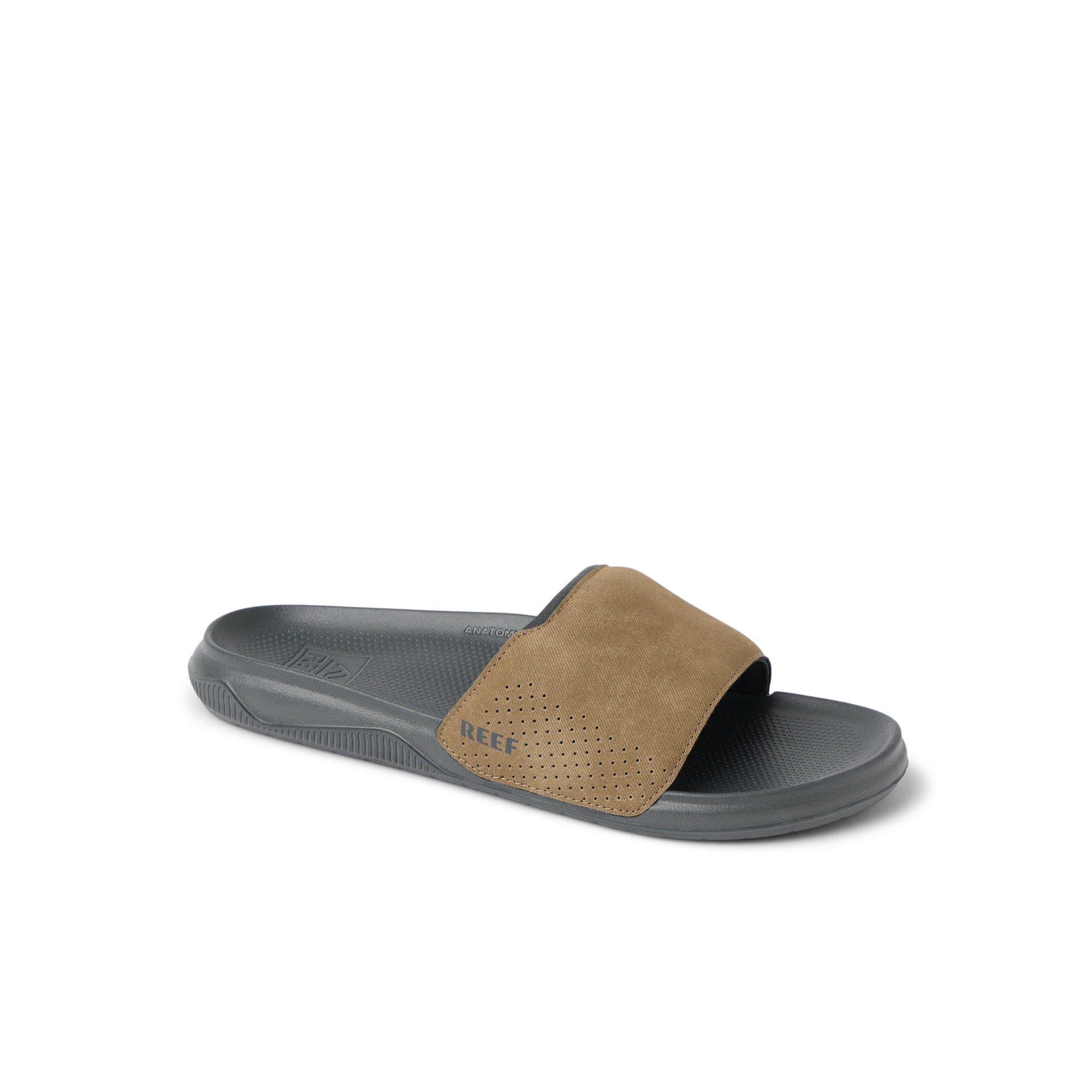 Klapki Męskie Tailslide, Grey/Tan