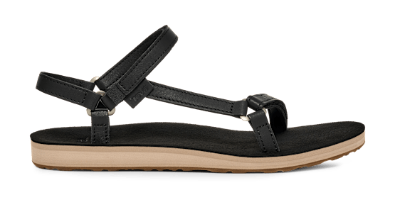 Teva, Sandały Damskie Original Universal Slim Leather, czarne