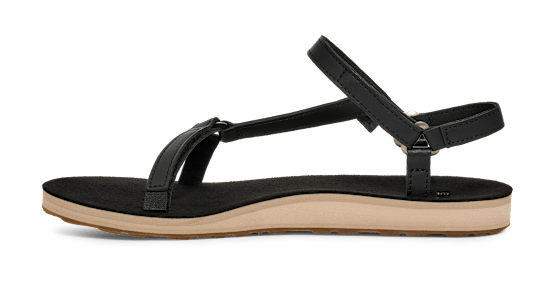 Teva, Sandały Damskie Original Universal Slim Leather, czarne
