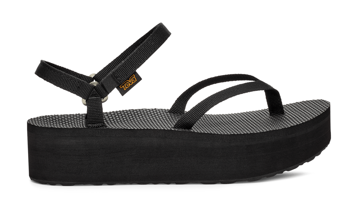 Teva, Sandał Damskie Flatform Sandal Slim, czarne
