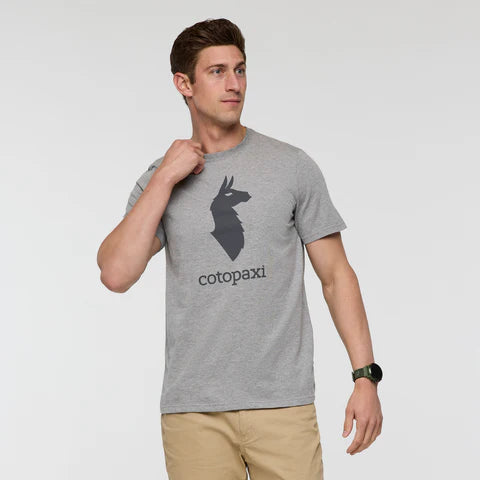 T-shirt Męski Cotopaxi Llama T-Shirt, Heather Grey