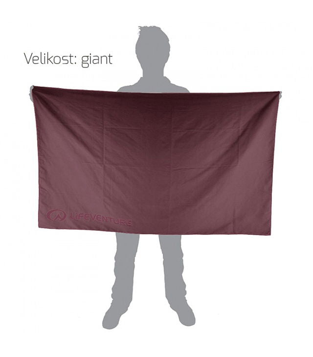 Ręcznik szybkoschnący Lifeventure, Recycled SoftFibre Trek Towel, Blackcurrant, Extra Large