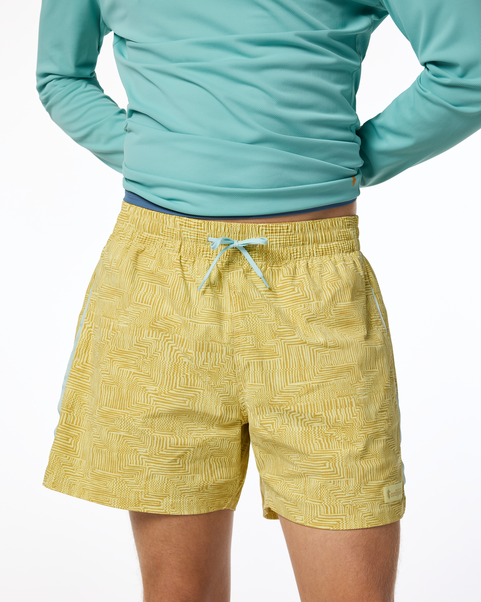 Szorty Męskie Brinco 5" Short - Print, Zen Garden Honeydew