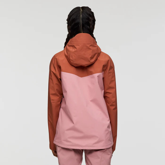 Kurtka Damska Impermeo 3L Hooded Shell Jacket, Faded Brick And Rose
