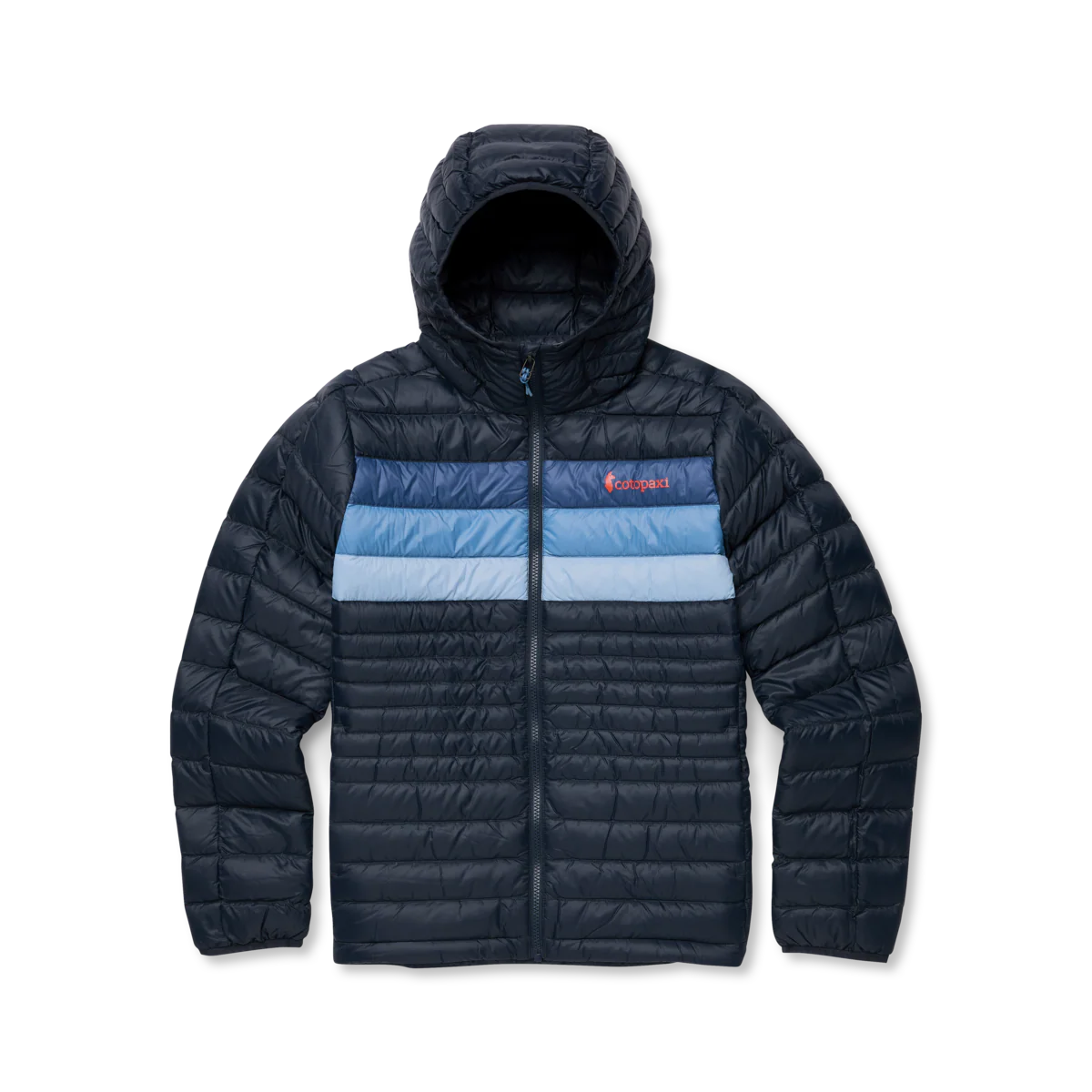Kurtka Damska Fuego Down Hooded Jacket, Carbon Stripes