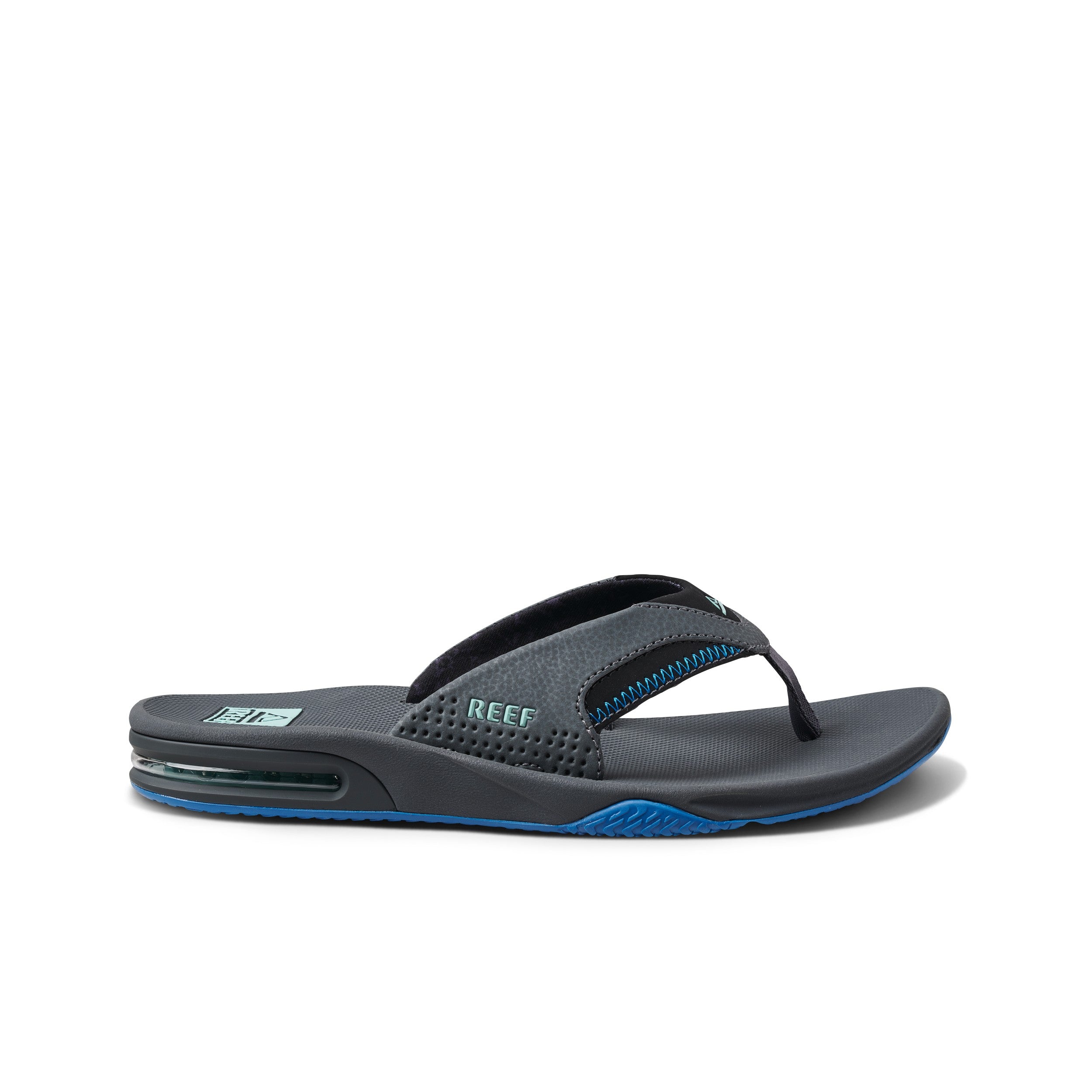 Klapki Męskie Fanning, Gunmetal/Ocean