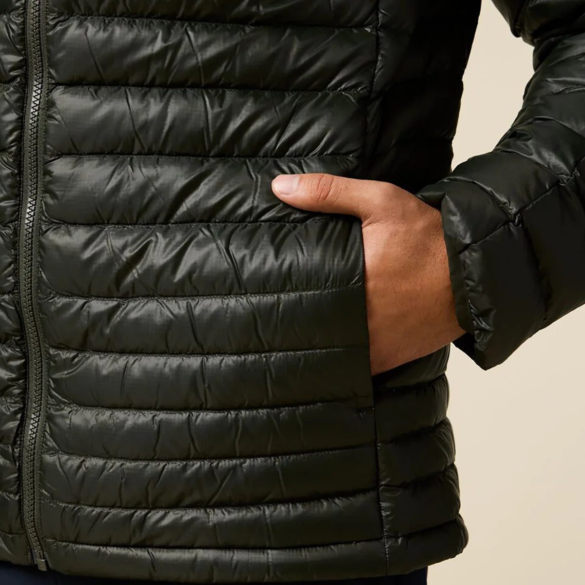 Kurtka Męska Fuego Down Hooded Jacket, Woods Stripes