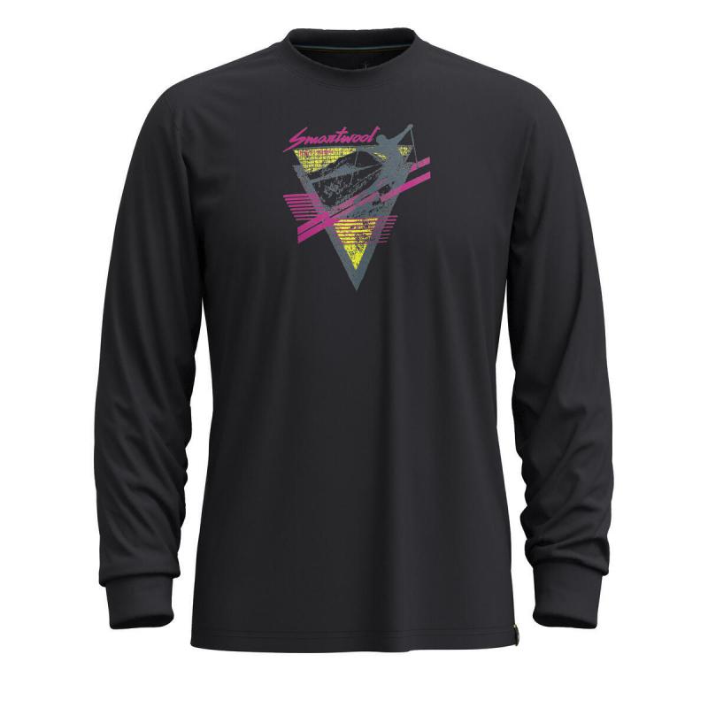 Bluza bez kaptura Smartwool U'S Original Shred Graphic Long Sleeve Tee, 001 | black