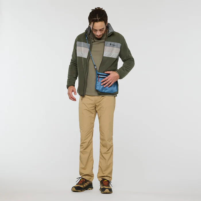 Męski Polar Teca Fleece Full-Zip Jacket,  Canteen