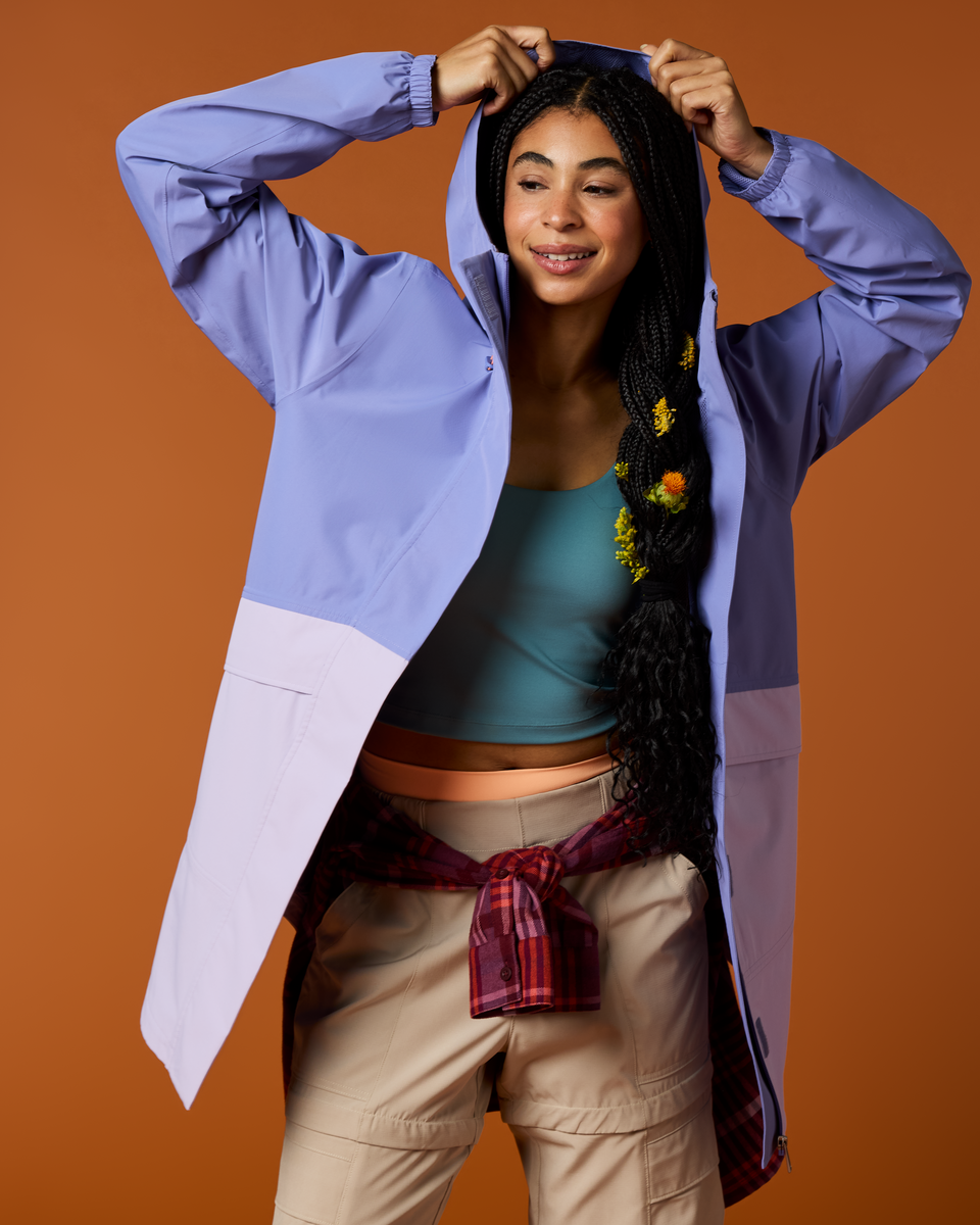 Kurtka Damska Rayu Rain Parka, Aster and Moonbeam