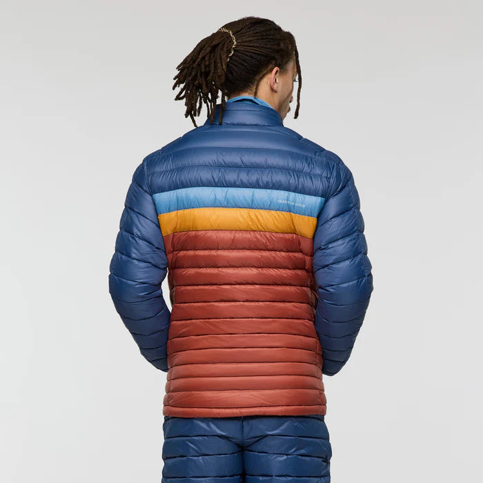 Kurtka Męska Fuego Down Jacket,  Deep Sea and Nutmeg