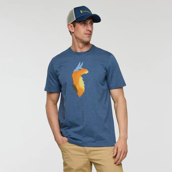 T-shirt Męski Bitmap Llama, Deep Sea
