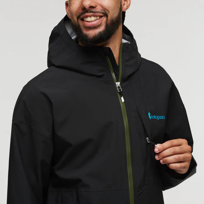 Kurtka Męska Przeciwdeszczowa Cielo Rain Jacket, All Black