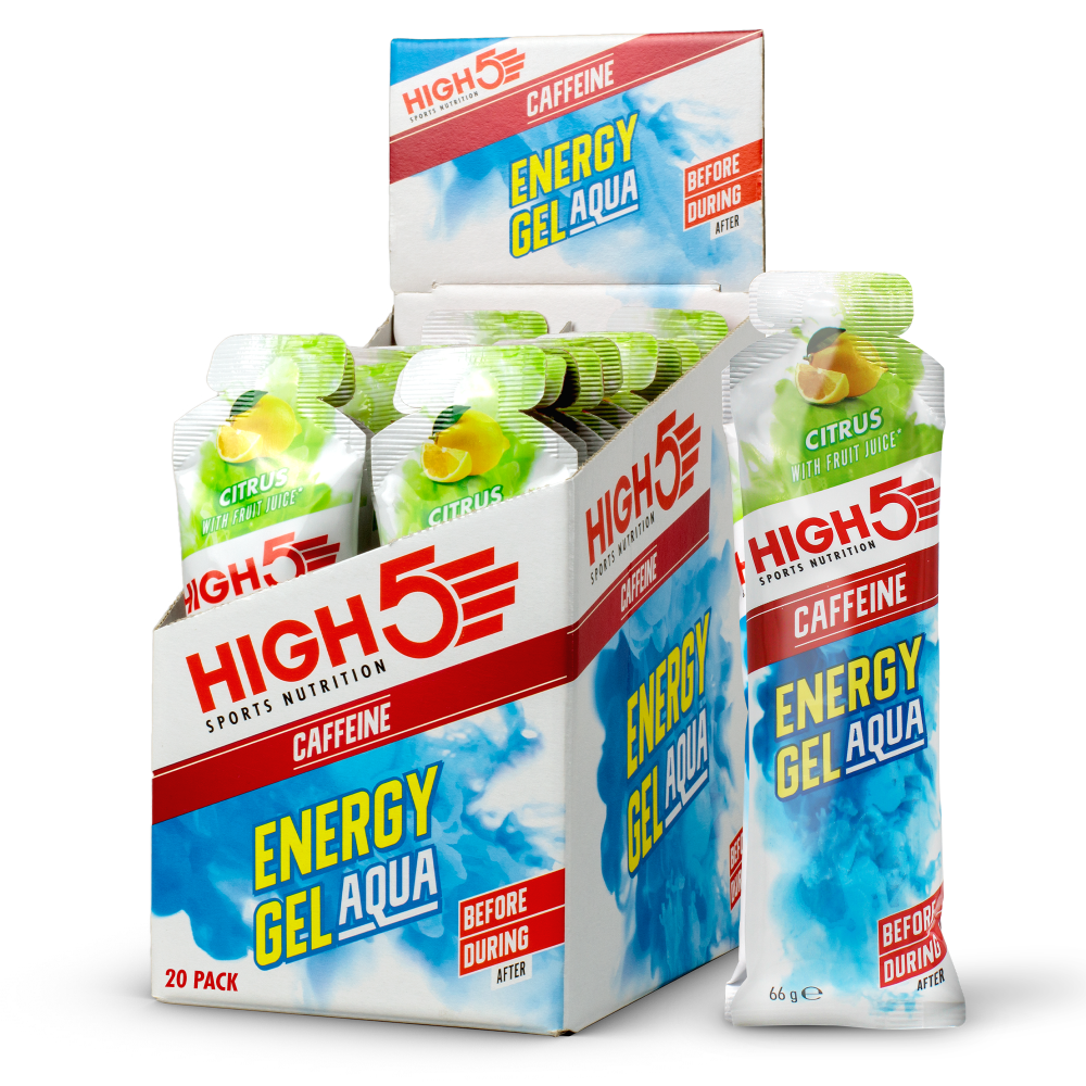 HIGH5 Żel energetyczny Aqua z kofeiną o smaku cytrusowym 66g