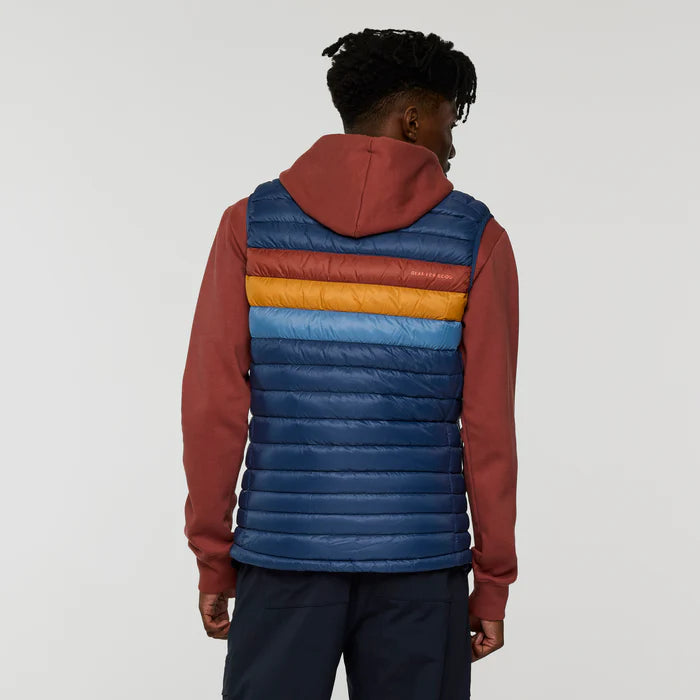 Kamizelka męska Puchowa Fuego Down Vest, Deep Sea Stripes
