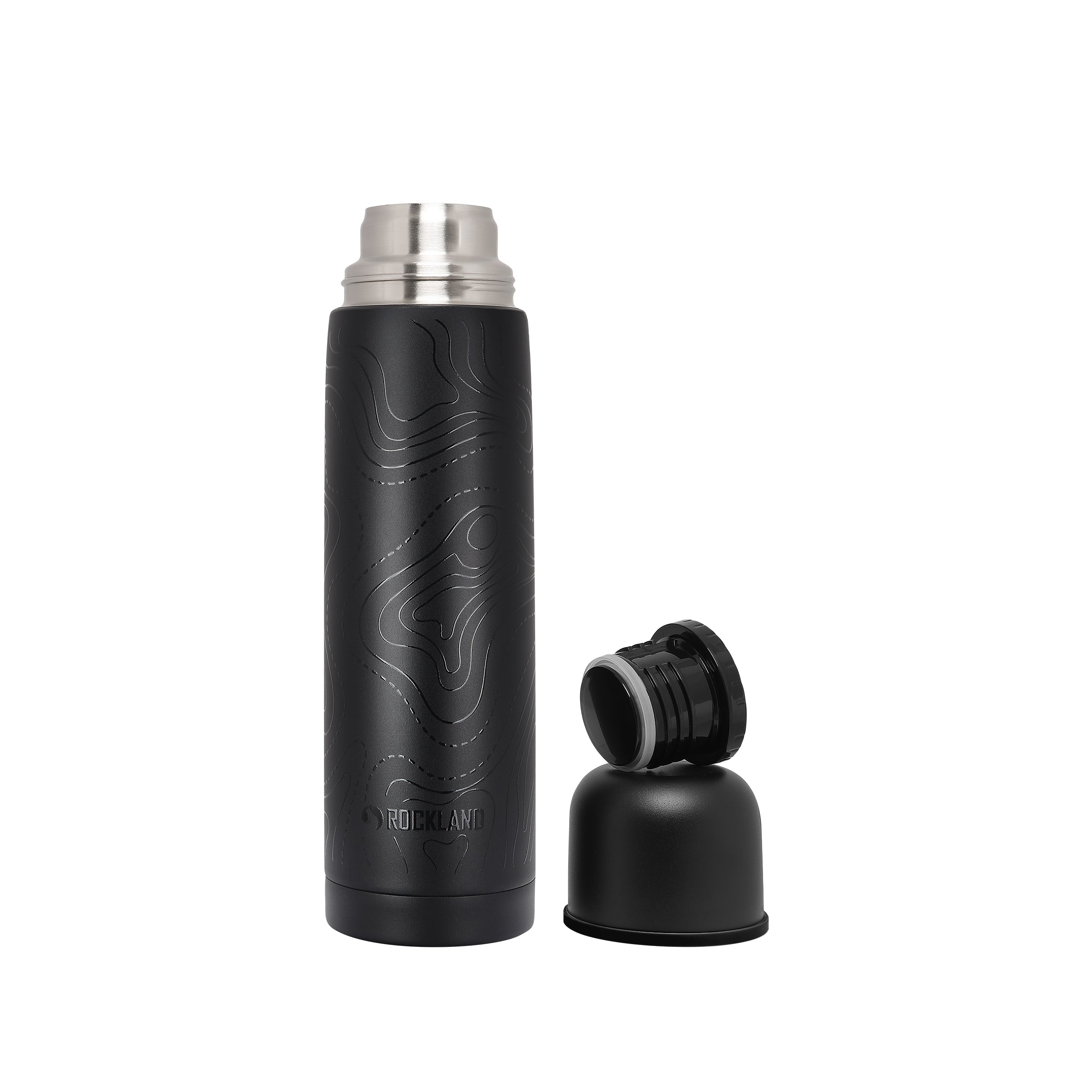 Termos Rockland Helios Black Print, czarny 1L