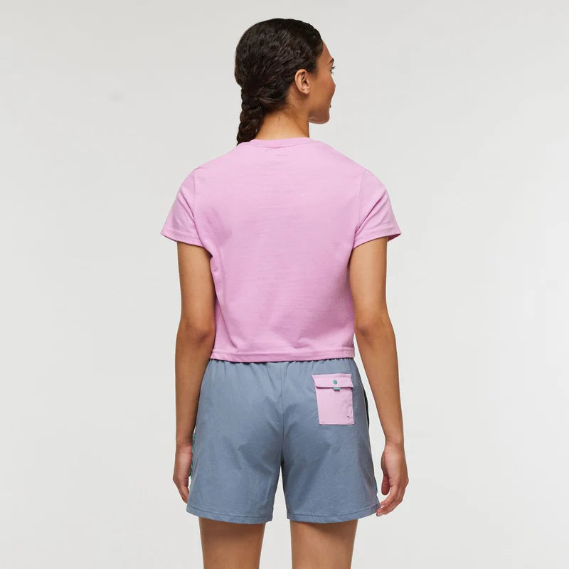 Koszulka damska Western Hills Crop T-Shirt, Orchid Bloom