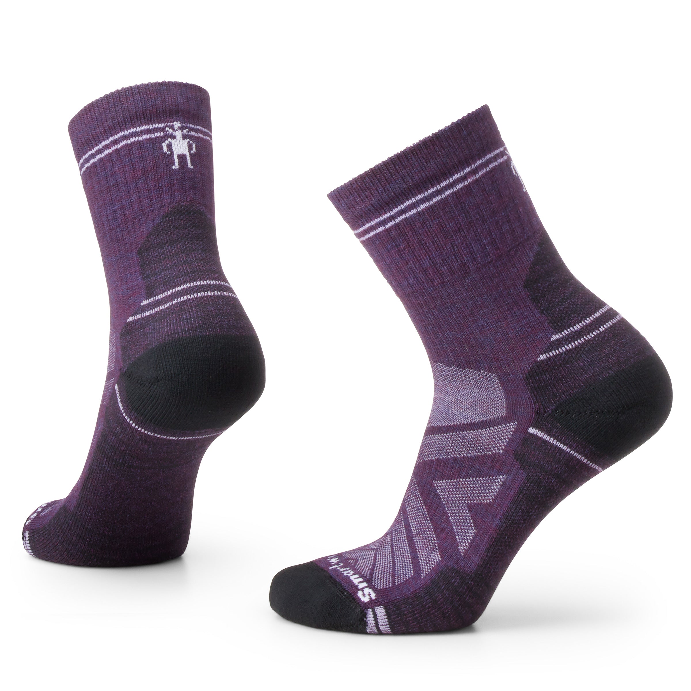 Skarpety Damskie Hike Light Cushion Mid Crew Socks, L90 | purple iris, S