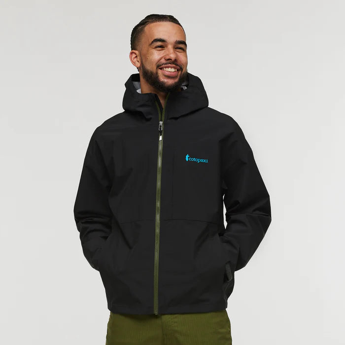 Kurtka Męska Przeciwdeszczowa Cielo Rain Jacket, All Black