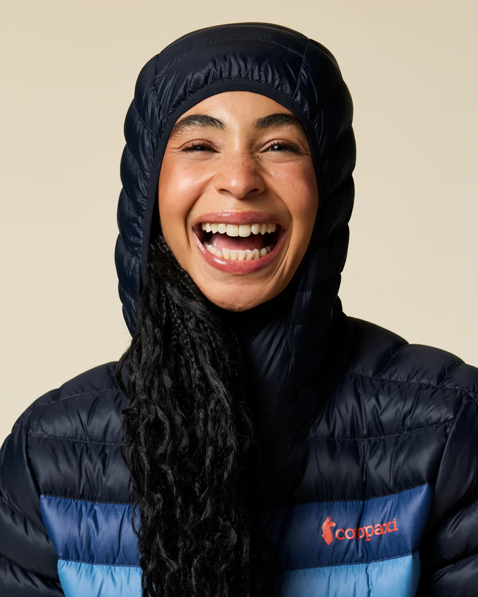 Kurtka Damska Fuego Down Hooded Jacket, Carbon Stripes