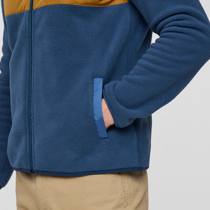 Męski Polar Teca Fleece Full-Zip Jacket,  Cecret Lake