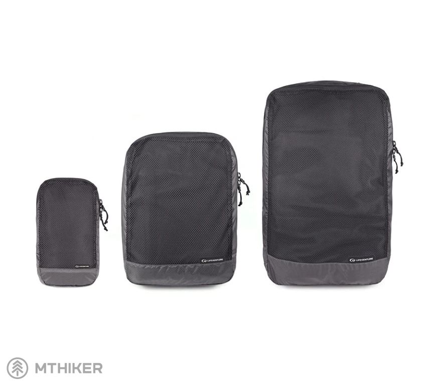 Kostki podróżne Lifeventure Ultralight Packing Cubes, (3-Pack S,M,L)