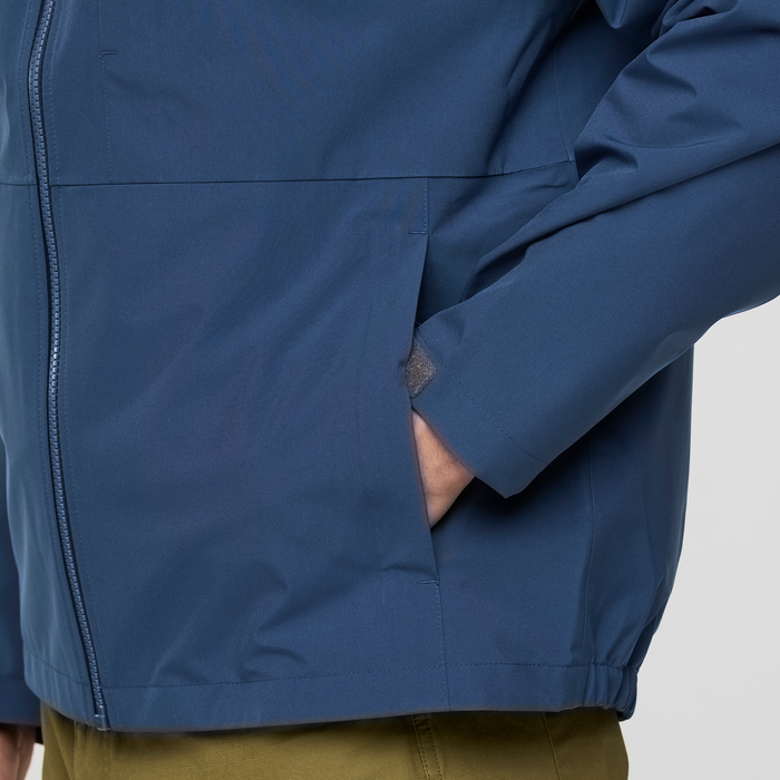 Kurtka Męska Przeciwdeszczowa Cielo Rain Jacket, Deep Sea