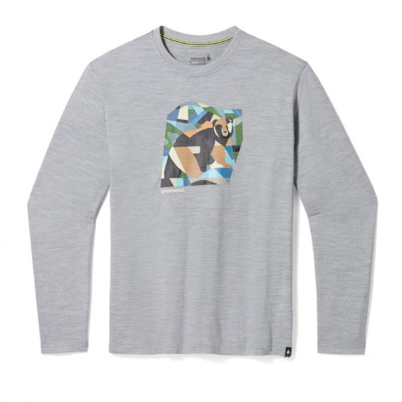 Bluzka z długim rękawem Smartwool U'S Backcountry Bear Graphic Long Sleeve Tee, 545