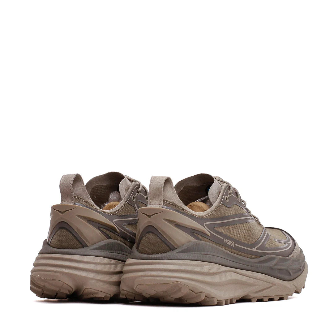 Hoka, Sneakersy Stinson One7, brązowe