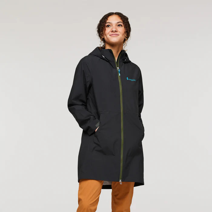 Kurtka Damska Przeciwdeszczowa Cielo Rain Trench, All Black