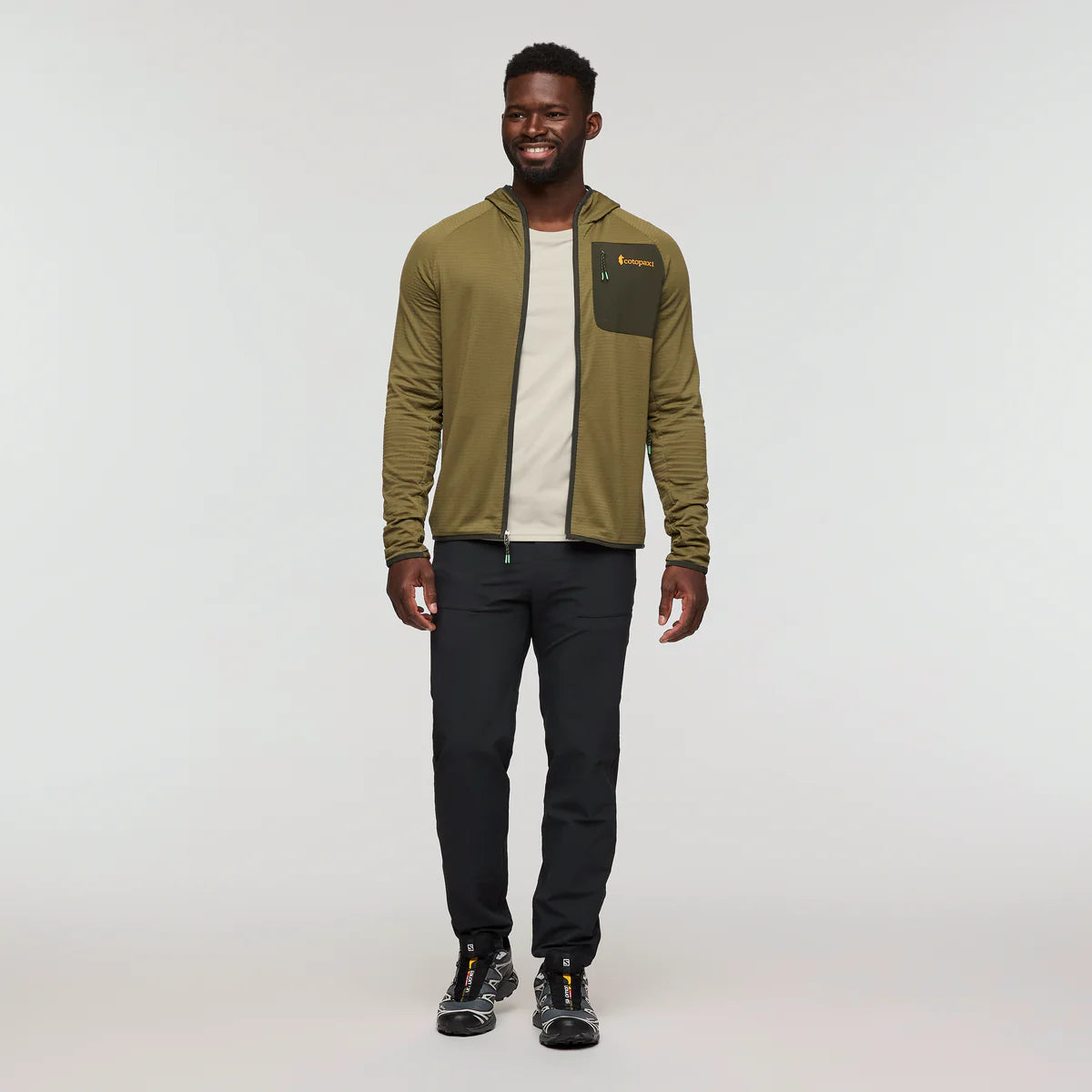 Bluza Męska Otero Fleece Full-Zip Hooded Jacket, Live Oak