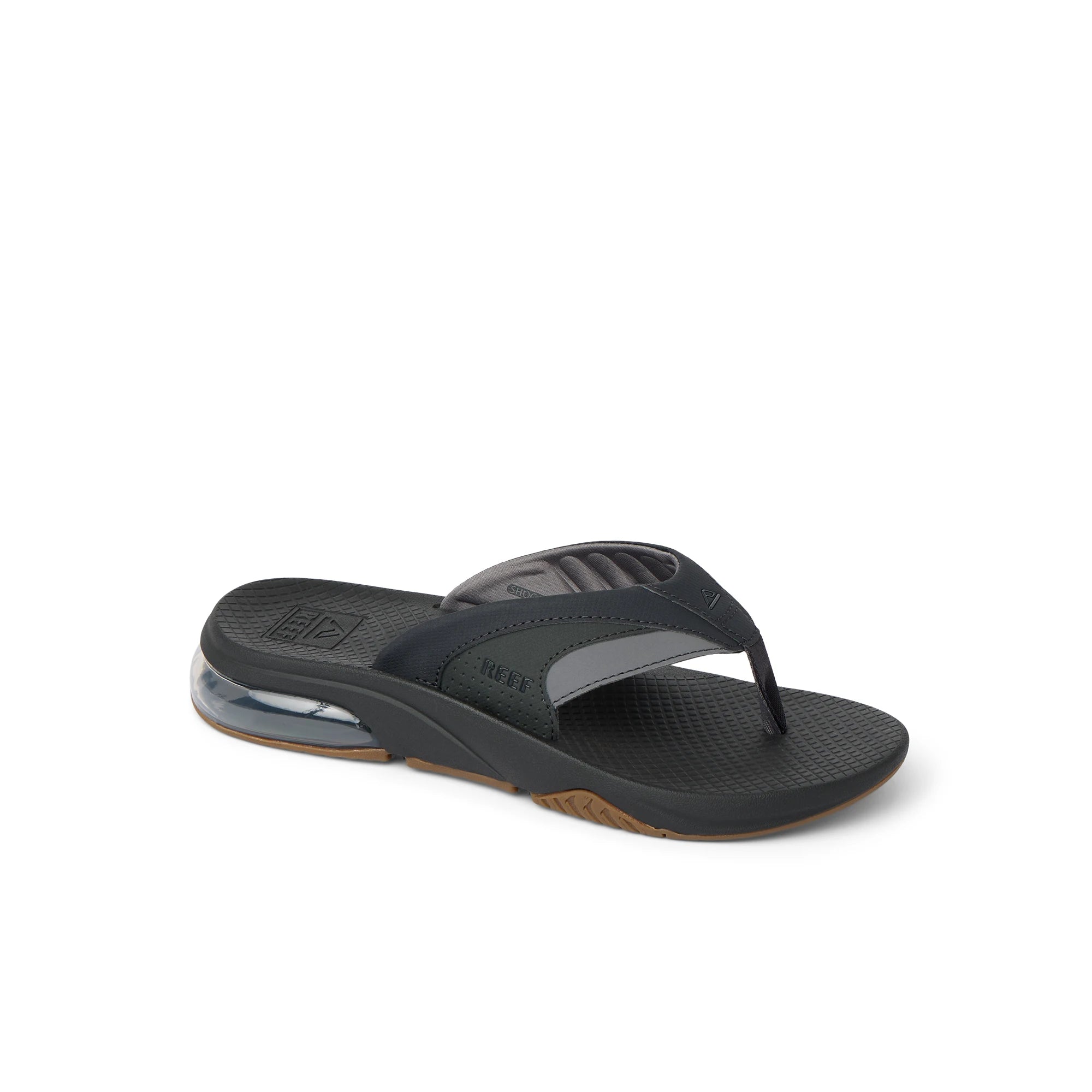 Klapki Męskie Fanning +, Black/Gum