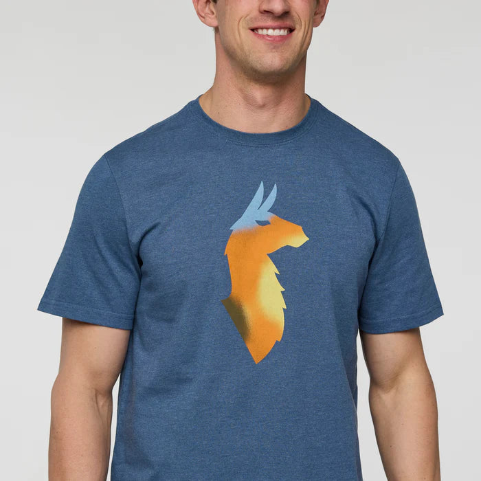 T-shirt Męski Bitmap Llama, Deep Sea