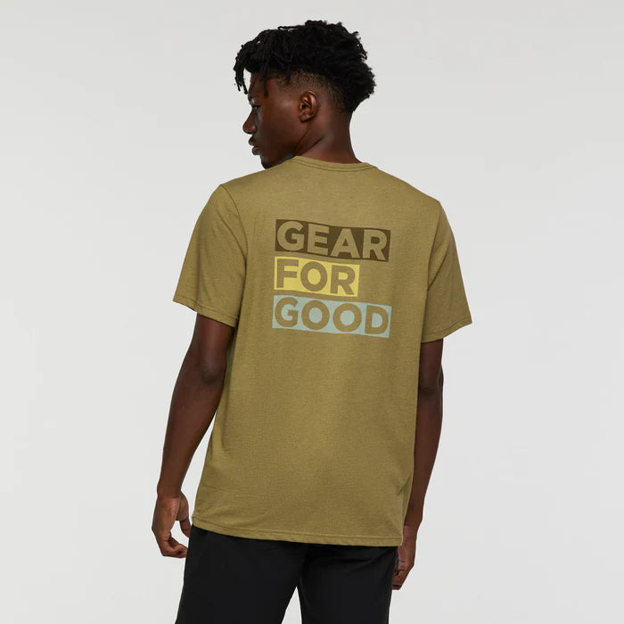 T-shirt Męski Gear For Good Stripes T-Shirt, Moss