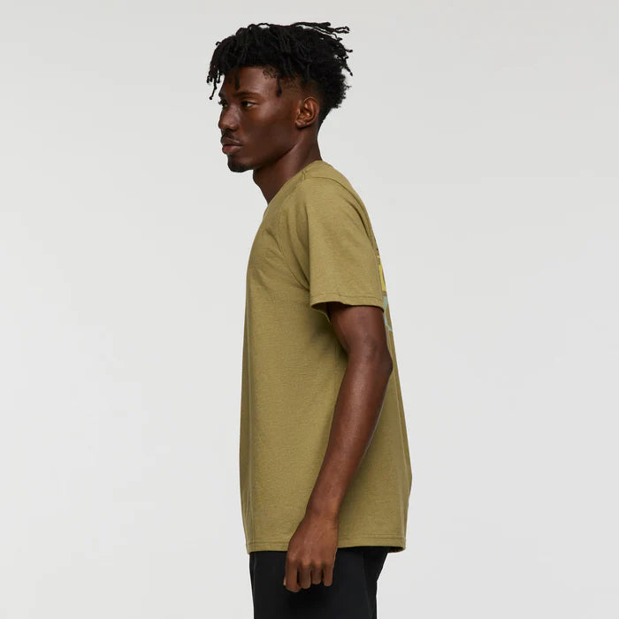 T-shirt Męski Gear For Good Stripes T-Shirt, Moss