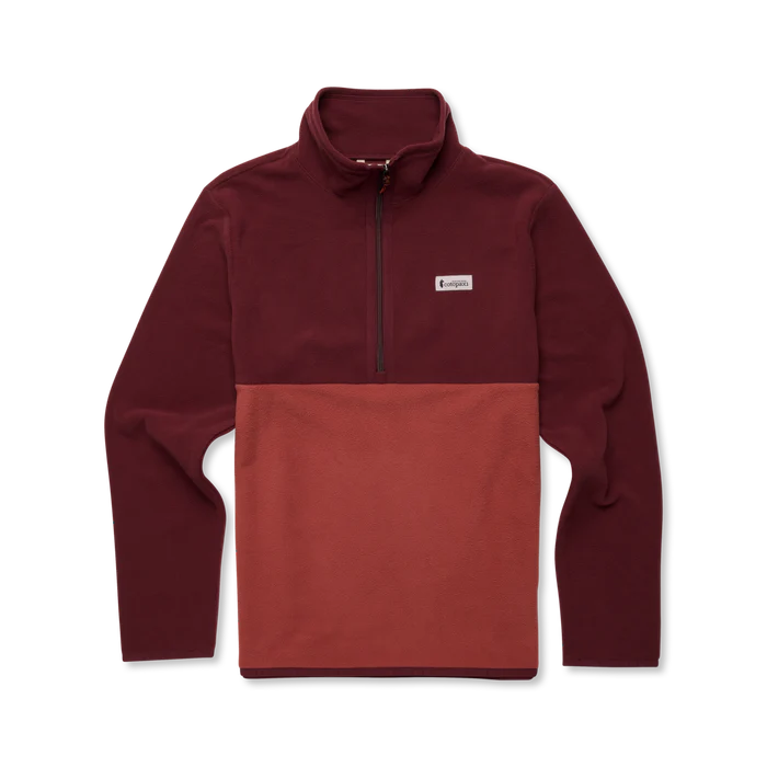 Polar Męski Amado Fleece Pullover, Mulberry and Nutmeg