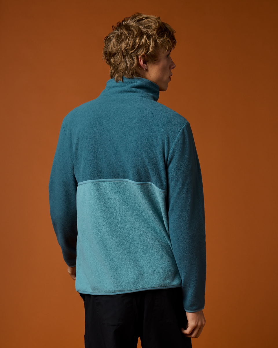 Polar Męski Amado Fleece Pullover, Ocean and Everglade