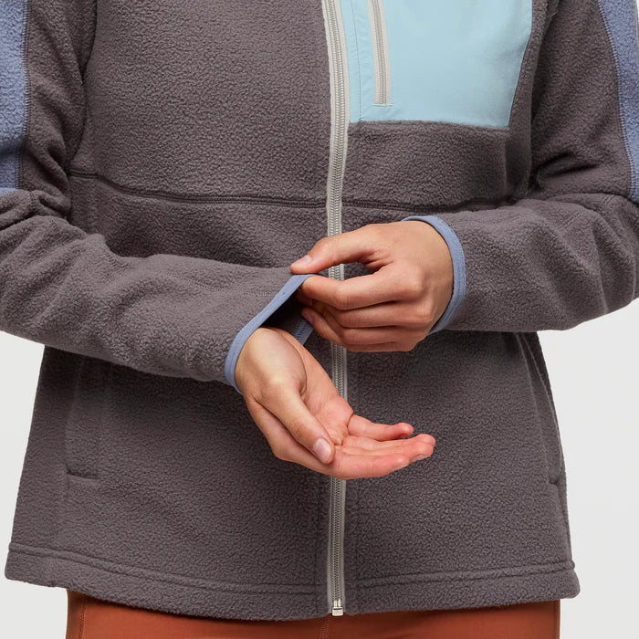 Polar Damski Abrazo Fleece Full-Zip Jacket, Tempest and Cinder